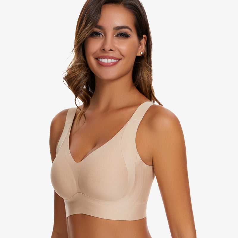 Woobilly®Enhanced w Support Adjustment Comfort Bra-Nude