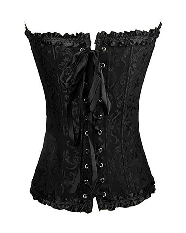 Woobilly®Corset Tops for Women, Bustier Shapewear Lingerie, Lace Waist Push Up Bodysuit