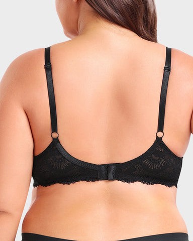 Woobilly® Non-Padded Lace Strappy Push-Up Bra