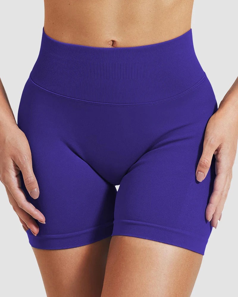 Stretchy Hip Lift Tummy Tuck Rear V Yoga Shorts