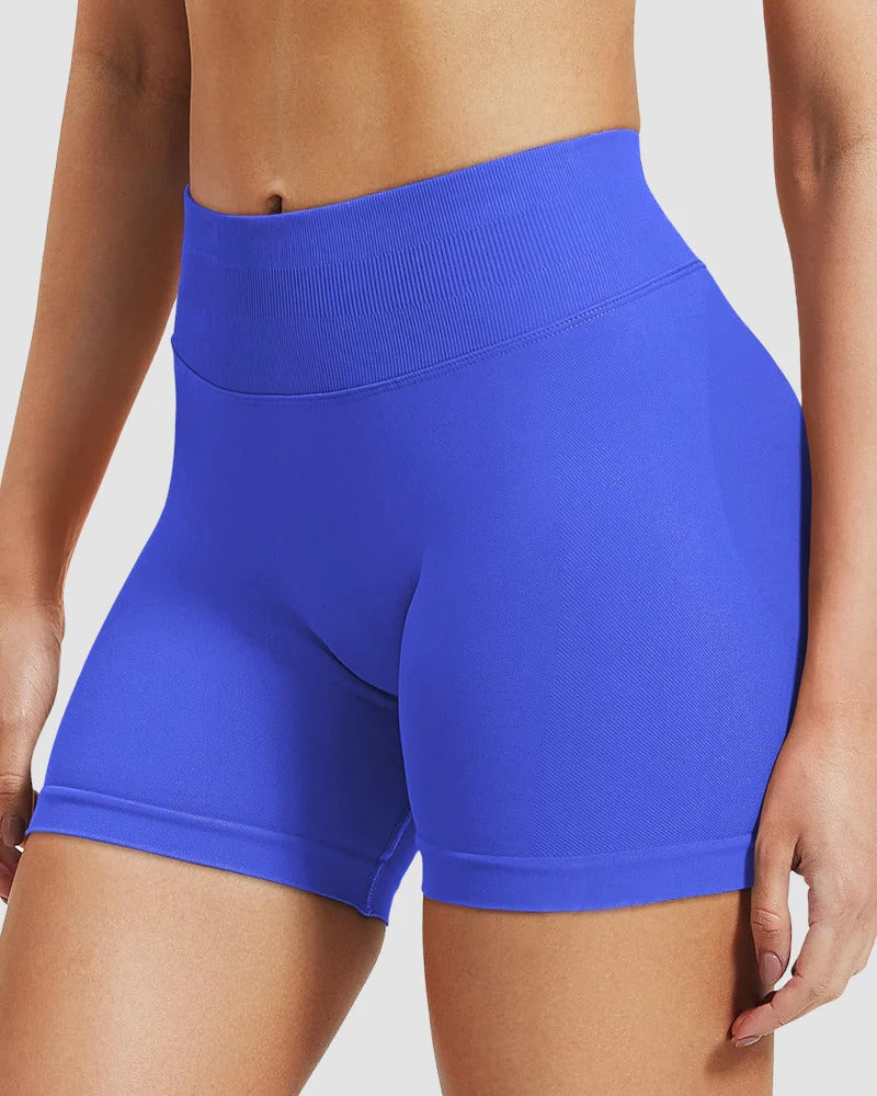 Stretchy Hip Lift Tummy Tuck Rear V Yoga Shorts