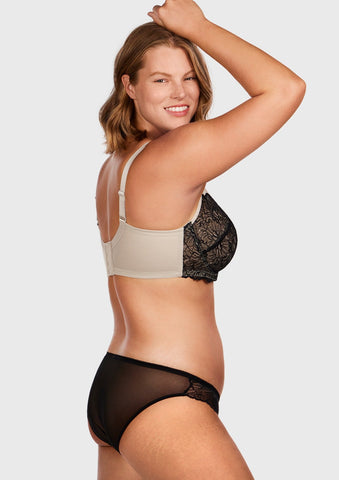 Woobilly® Blossom Black Unlined Lace Bra