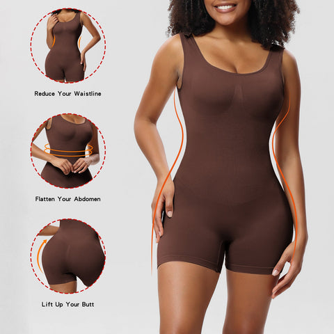 Strapless Slip Tummy Control Shapewear Bodysuit