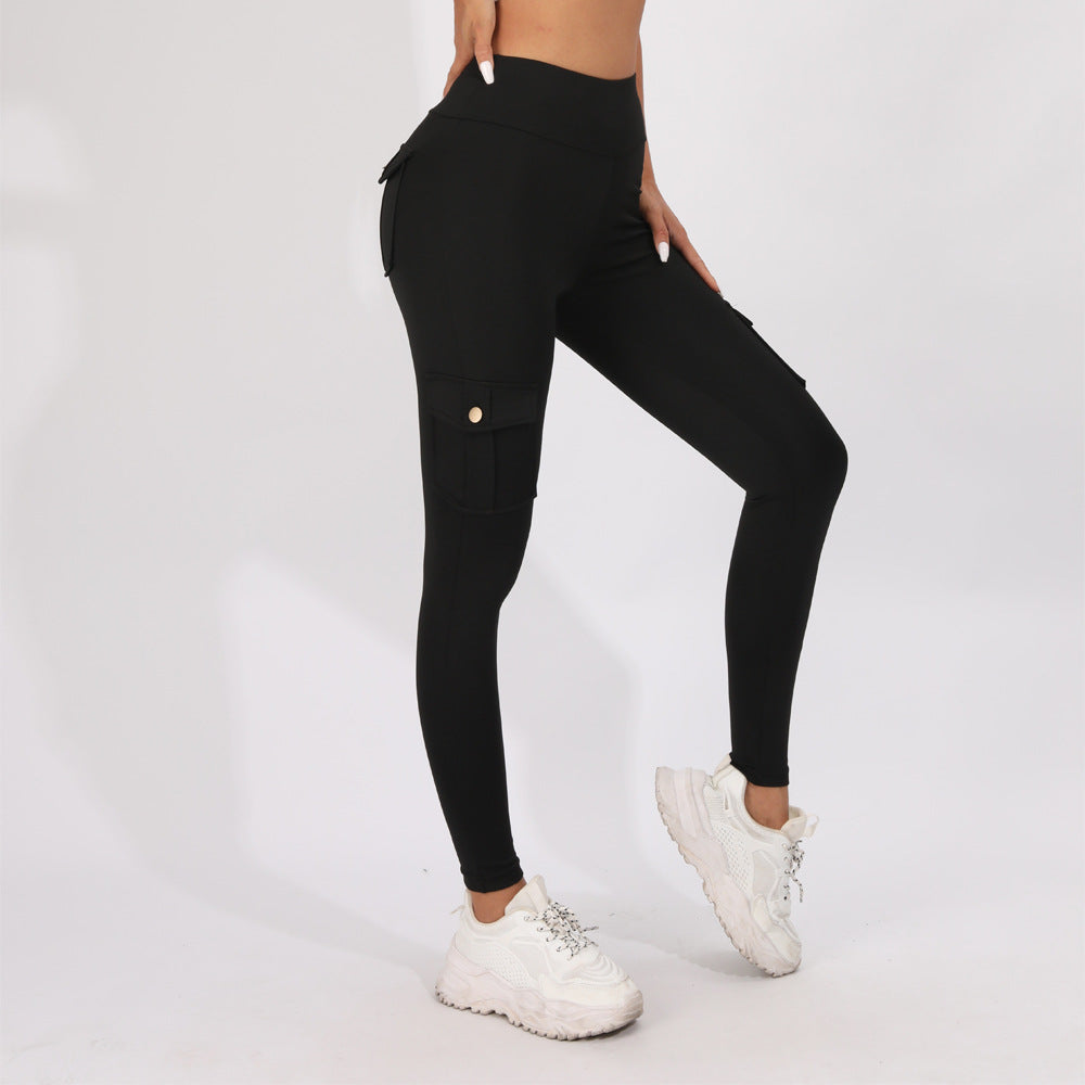 Butt Lifting High Waist Tummy Control Cargo Leggings