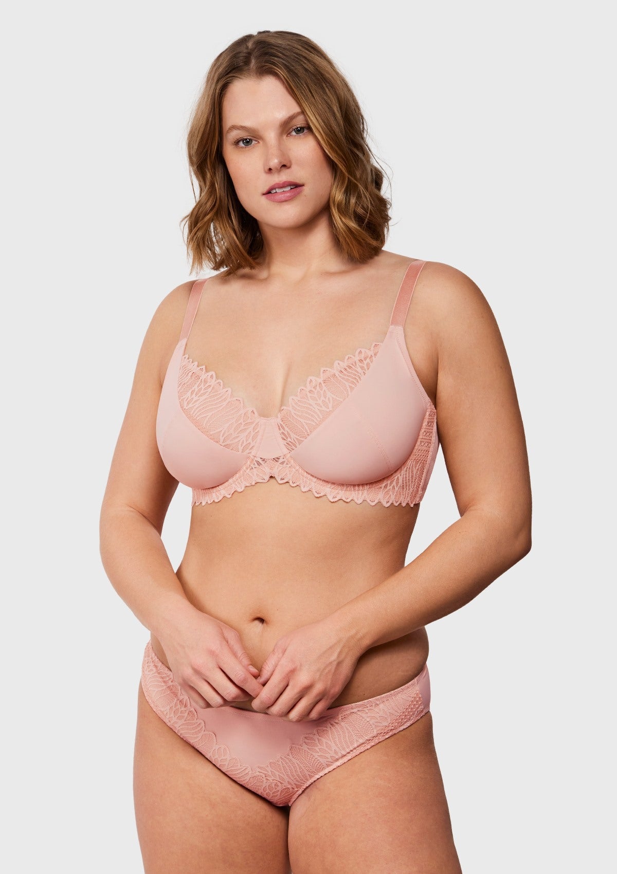 Woobilly® Pretty Secrets Lace Trim Full Coverage Underwire Bra