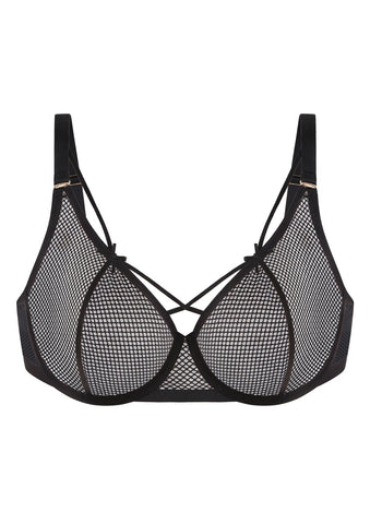 Woobilly® Punk Chic Strappy Unlined Balconette Bra