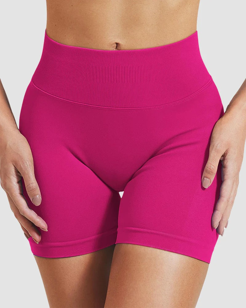 Stretchy Hip Lift Tummy Tuck Rear V Yoga Shorts