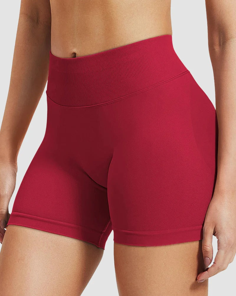 Stretchy Hip Lift Tummy Tuck Rear V Yoga Shorts