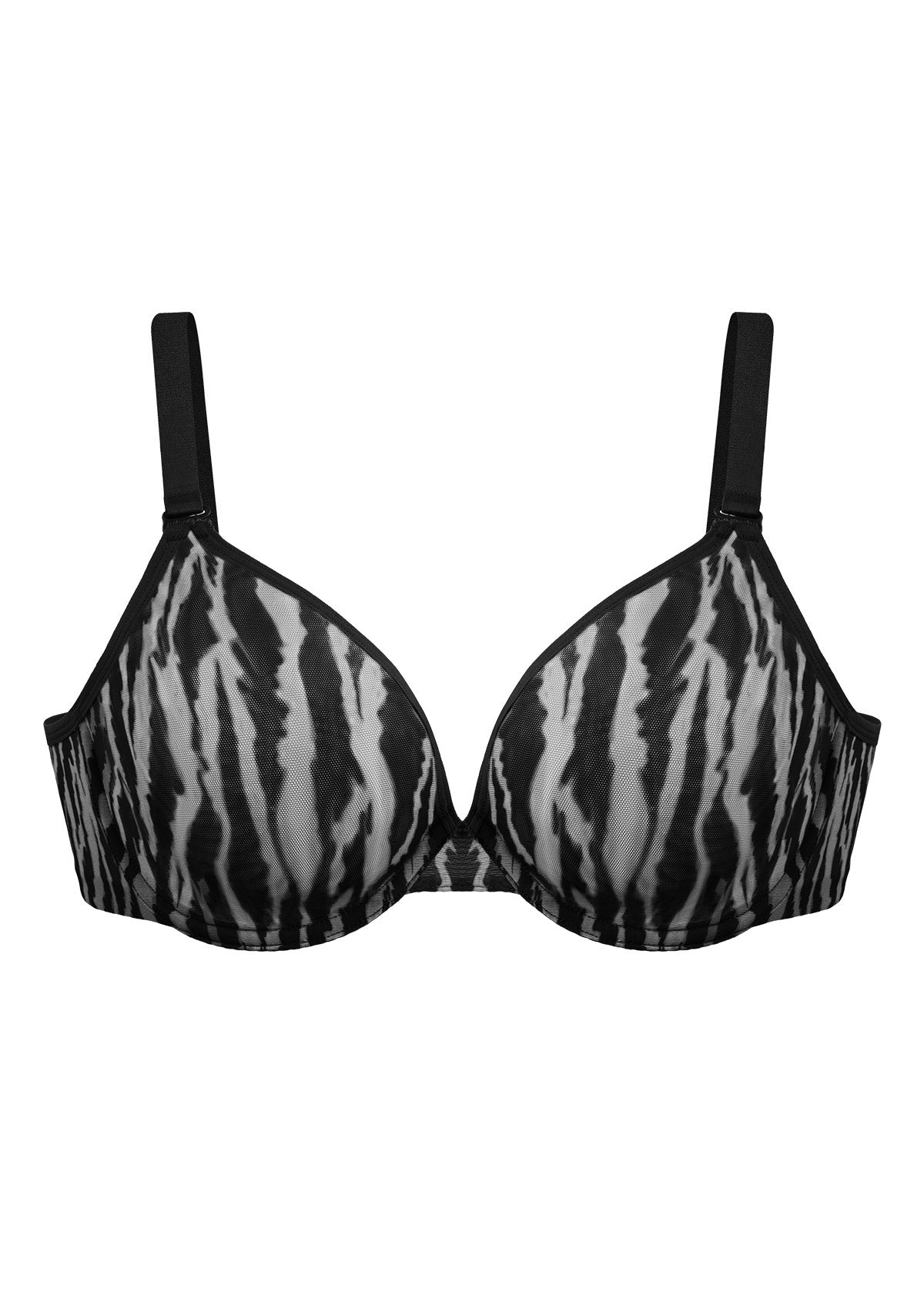 Woobilly® Zebra Wild Unlined Underwire Mesh Bra