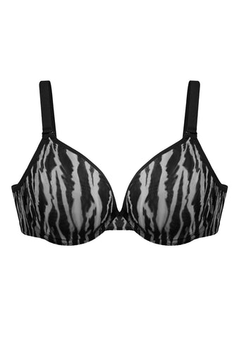 Woobilly® Zebra Wild Unlined Underwire Mesh Bra