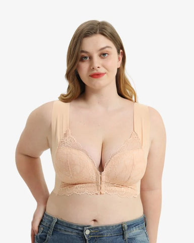 Front Closure '5D' Shaping Push Up Comfy Wireless Bra