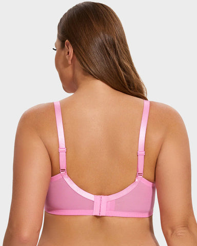 Full Coverage Lace Minimizer Bra - Mermaid Black+Black(2 PACK)