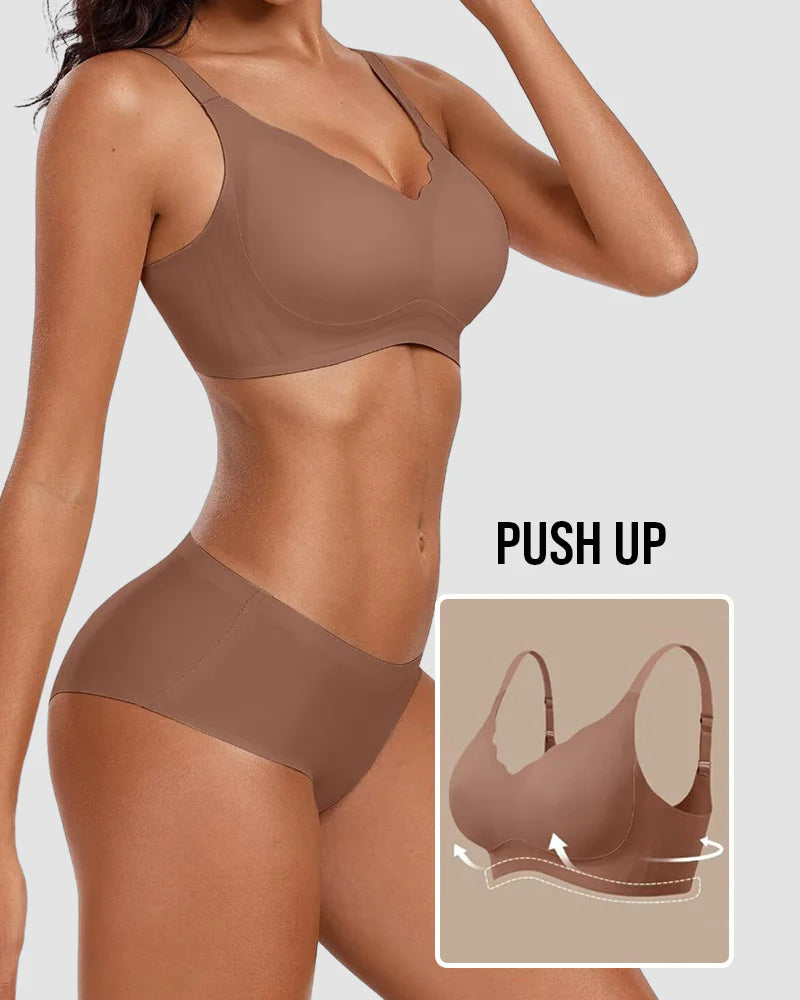 Seamless Comfort Smoothing Push Up Bra