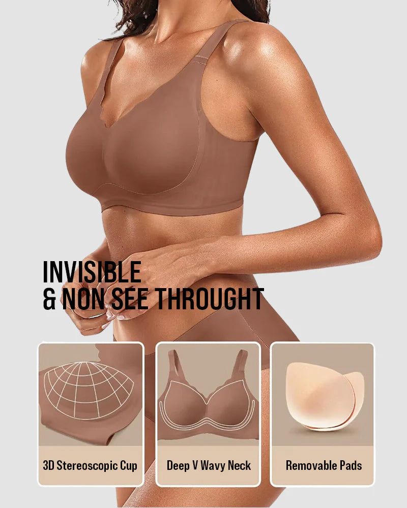 Seamless Comfort Smoothing Push Up Bra