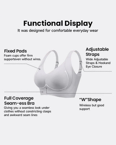 Daily Comfort Wireless Shaper Bra-Skin