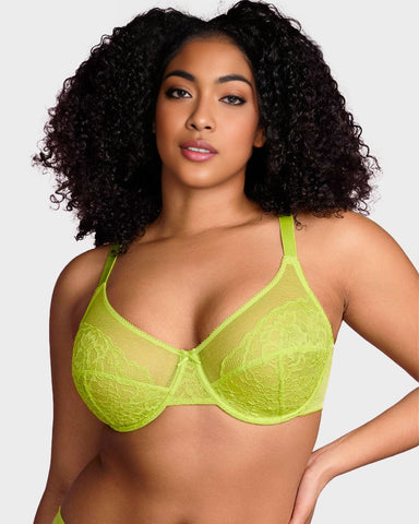 Woobilly® Full Coverage Lace Minimizer Bra - Petal