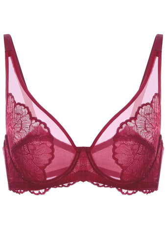 Woobilly® Blossom Pink Unlined Lace Bra