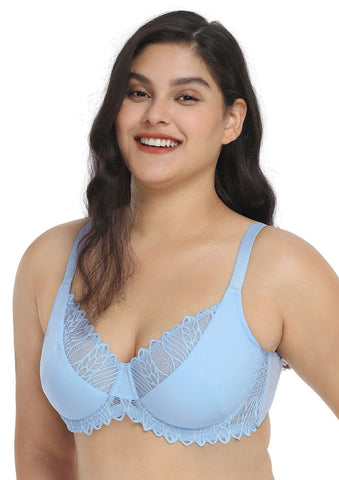 Woobilly® Pretty Secrets Lace Trim Full Coverage Underwire Bra