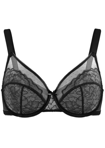 SheCurve®Full Coverage Lace Minimizer Bra - Petal