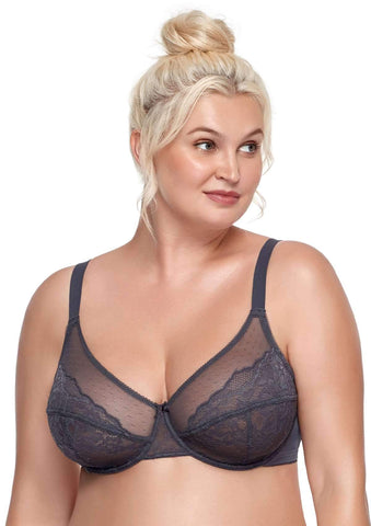 SheCurve®Full Coverage Lace Minimizer Bra - Petal