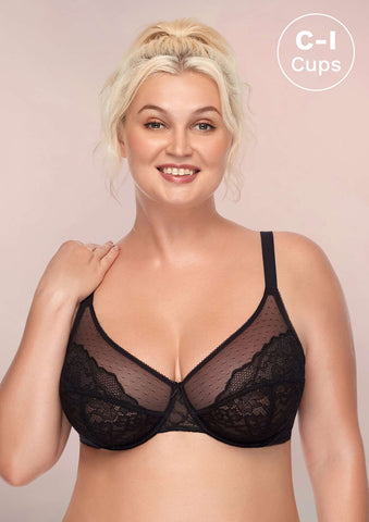 SheCurve®Full Coverage Lace Minimizer Bra - Petal