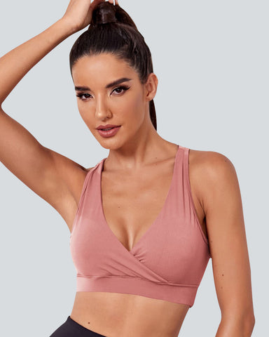 Sexy Deep V Sports Bra for Women