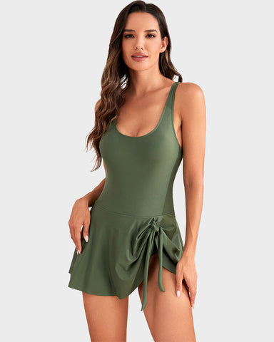 Woobilly® Floral Print Tummy Control Swimdress