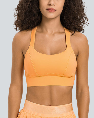 Ultra Sculpt Curve-Hugging U Neck Workout Sports Bra for Women