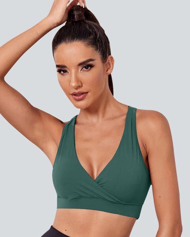 Sexy Deep V Sports Bra for Women