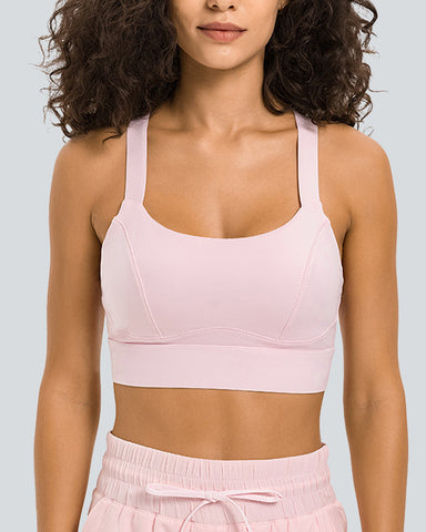 Ultra Sculpt Curve-Hugging U Neck Workout Sports Bra for Women