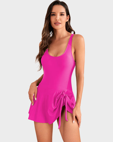 Woobilly® Floral Print Tummy Control Swimdress
