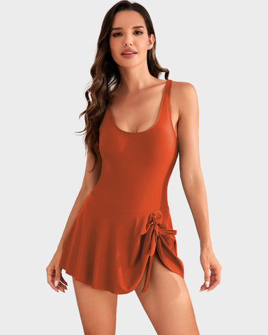 Woobilly® Floral Print Tummy Control Swimdress