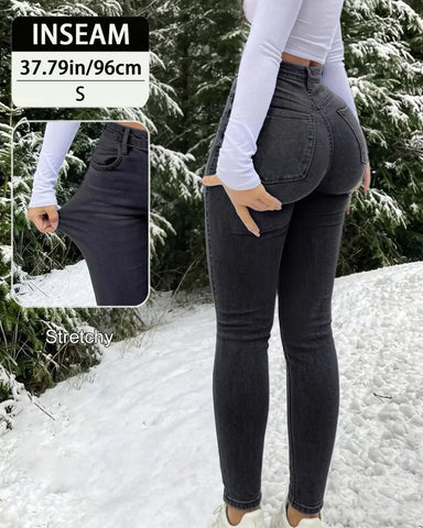 High Waist Slim Fit Jeans | Stretch Denim