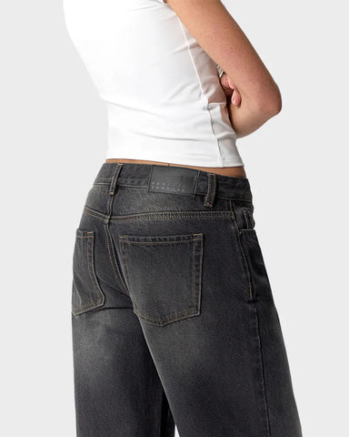 Relaxed Fit Low Rise Baggy Jeans For Everyday Style Cotton Denim