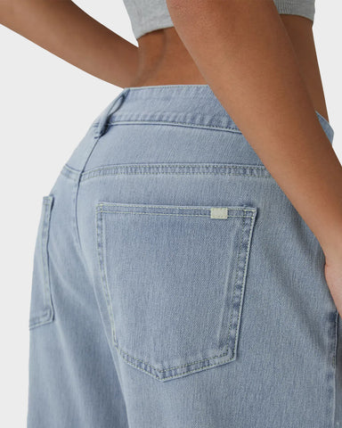 Asymmetric Low Rise Baggy Wide Leg Jeans