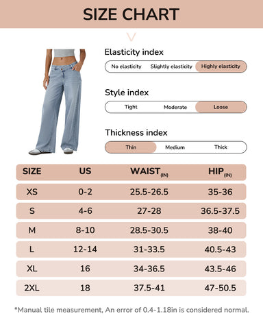 Asymmetric Low Rise Baggy Wide Leg Jeans