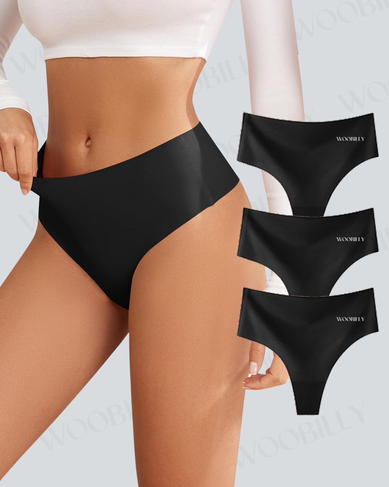 Breathable Seamless Thongs For Women No Camel Toe (3 Pack)