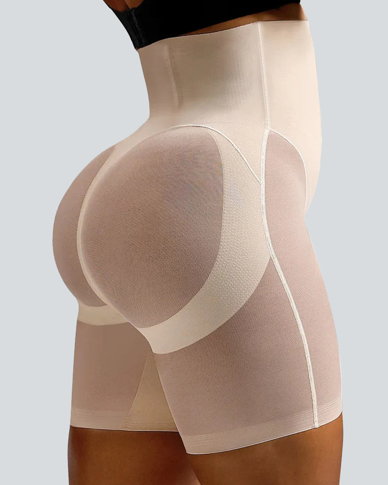 V Wasited Mesh Smooth Butt-Lifting Shorts