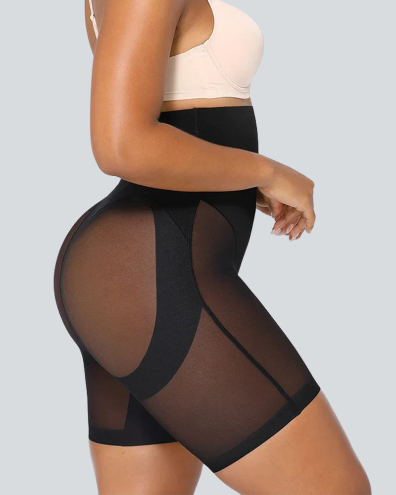 V Wasited Mesh Smooth Butt-Lifting Shorts