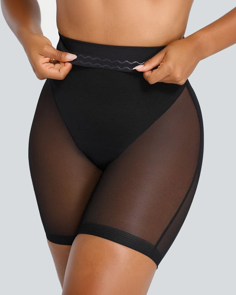 V Wasited Mesh Smooth Butt-Lifting Shorts