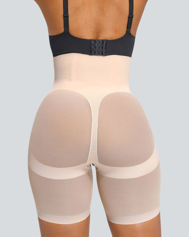 V Wasited Mesh Smooth Butt-Lifting Shorts