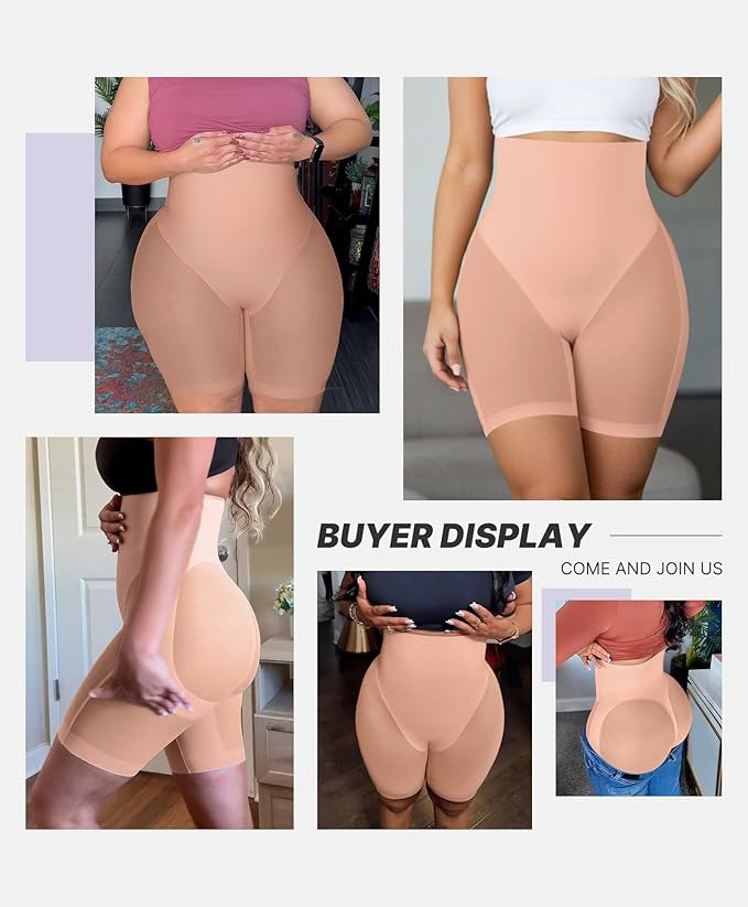 High Wasited Mesh Smooth Butt-Lifting Shorts