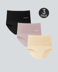 3-Pack High Waisted Tummy Control Briefs for Women