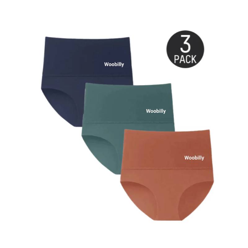 Woobilly® 3-Pack High Waisted Tummy Control Briefs