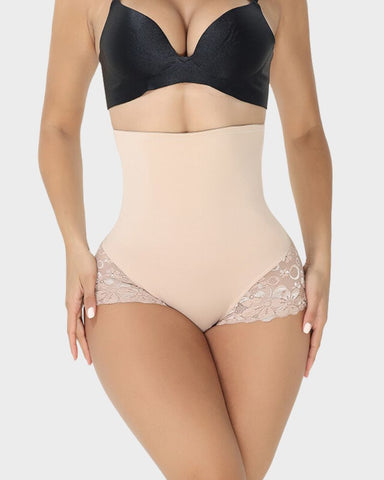 Ultra High Waist Lace Shaping Brief