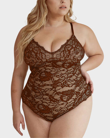 Plus Size Sexy Lace Bodysuits