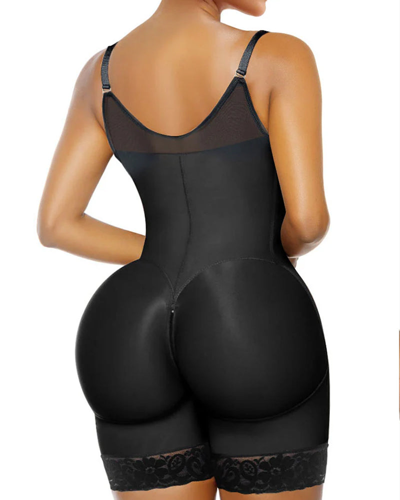 Tummy Control Butt Lifter Shaper with Zipper Crotch Fajas Colombianas Shapewear