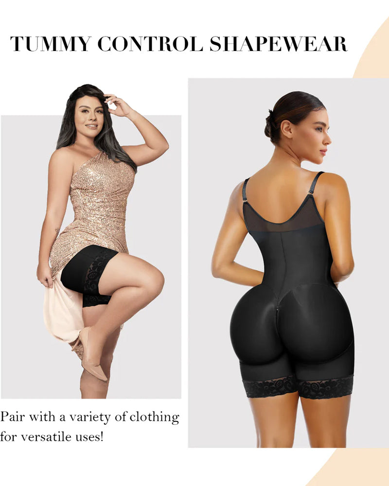 Tummy Control Butt Lifter Shaper with Zipper Crotch Fajas Colombianas Shapewear