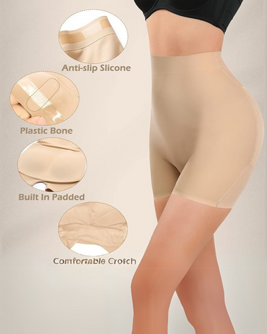 Tummy Control High Waist Butt Lifter Enhancer Shorts For Women