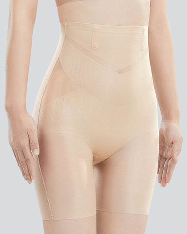 High-Waisted Shapewear Tummy Control Shorts Faja Body Shaper